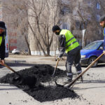 Қала жолдары жөнделуде